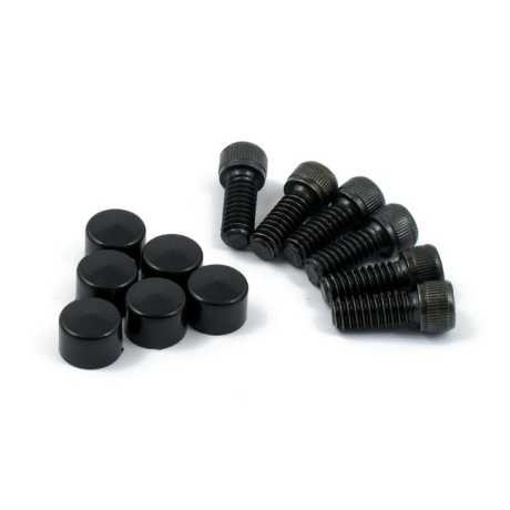 Motorcycle Storehouse MCS Smoothtopps Derby Deckel Bolts/Covers schwarz  - 905172