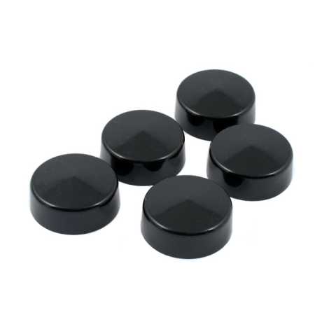 Motorcycle Storehouse MCS Smoothtopps Rear Pulley Bolt Covers black  - 905187