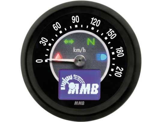 MMB MMB ELT48 Basic Speedo 220 km/h black  - 91-1659