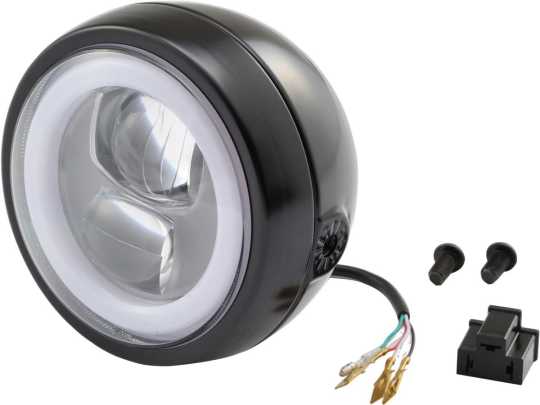Daytona LED Headlight 120 mm, Black 