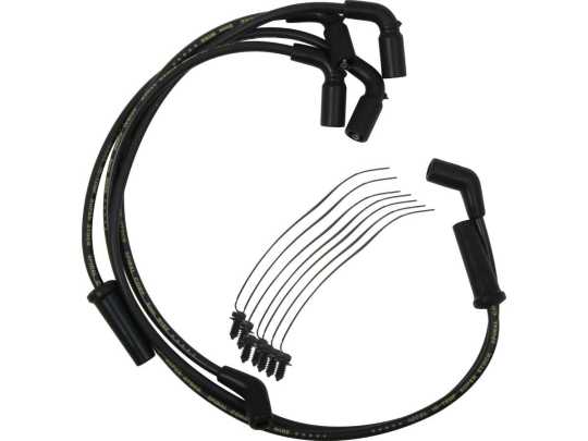 Accel Accel Spark Plug Wire Set 8mm S/S Spiral Core, Black  - 91-2636