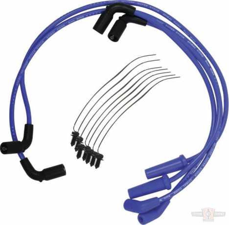 Accel Accel Zündkerzenkabel Set 8mm S/S Spiral Core, blau  - 91-2637