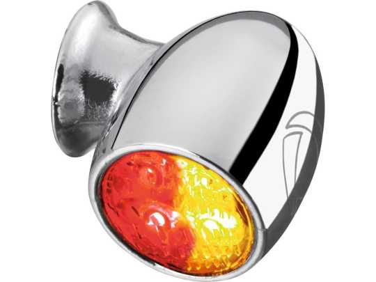 Kellermann Atto DF Turn Signal/Taillight/Brake Light, Chrome (1) 