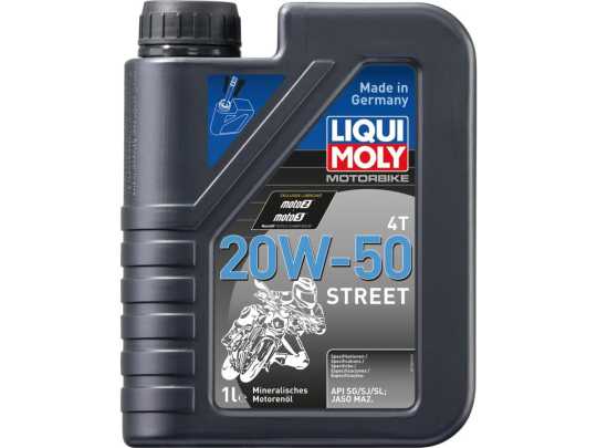 Liqui Moly Liqui Moly Engine Oil Motorbike 4T 20W-50 Street 1 Liter  - 91-4558