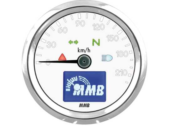 MMB MMB ELT48 Basic Speedo 220 km/h chrome  - 91-6989