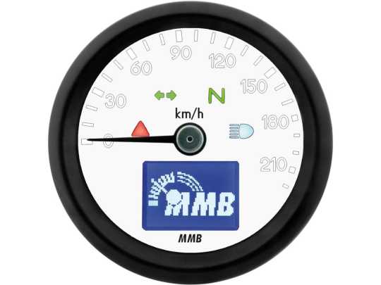 MMB MMB ELT48 Basic Tacho 220 km/h schwarz  - 91-6990