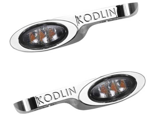 Kodlin Kodlin LED Blinker Elypse vorne chrom  - 91-8338