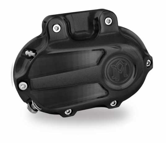 Performance Machine PM Scallop Transmission Side Cover Black Ops  - 91-8647