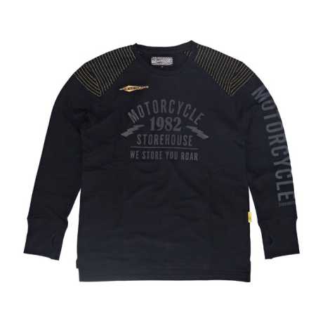Motorcycle Storehouse MCS Vintage Jersey Longsleeve schwarz XL - 919582
