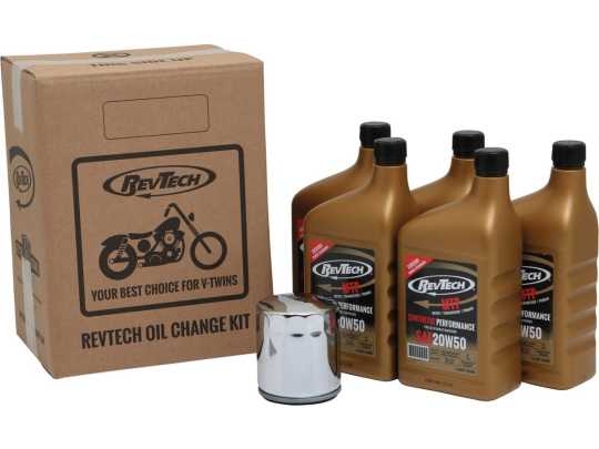 RevTech RevTech Ölwechsel Kit 20W50 MTP synthetik 4.7L & Filter chrom  - 92-2112