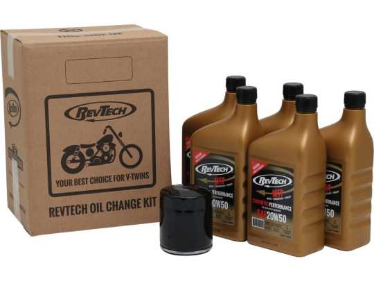 RevTech RevTech Oil Change Kit 20W50 MTP synthetic 4.7L & Filter black  - 92-2113