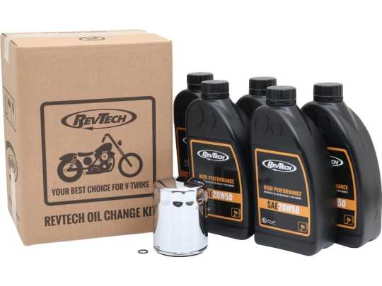RevTech RevTech Ölwechsel Kit SAE20W50 5L & Filter chrom  - 92-2116