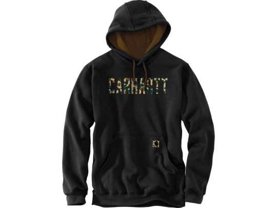 Carhartt Midweight Camo Logo Graphic Sweatshirt, Black 