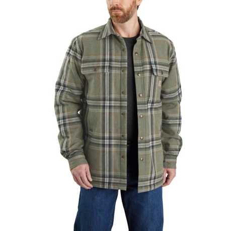 Carhartt Carhartt Heavyweight Flannel Sherpa-Lined Shirt Jacket Basil  - 92-3060V