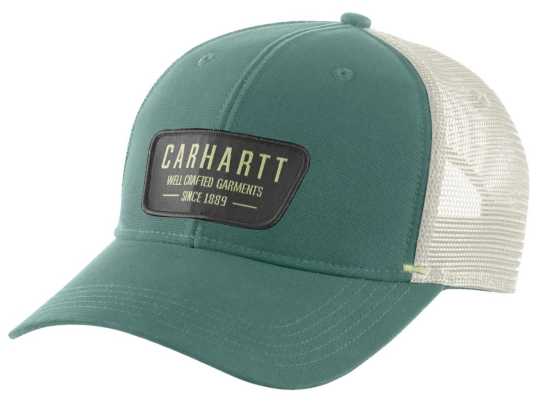 Carhartt Carhartt Trucker Cap Canvas Mesh-Back Crafted Patch Slate green  - 92-3196
