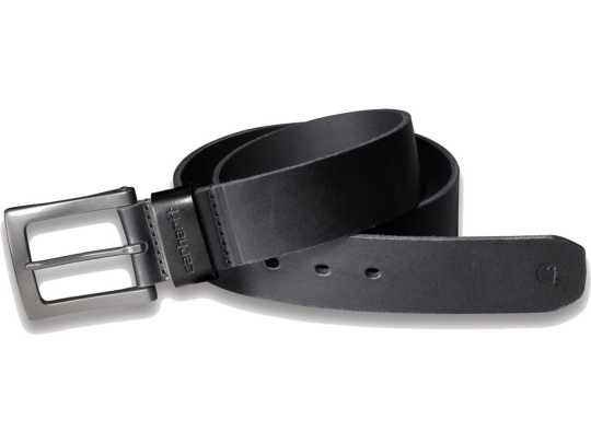 Carhartt Carhartt Burnished Leather Box Buckle Belt, Black 40 - 92-3204