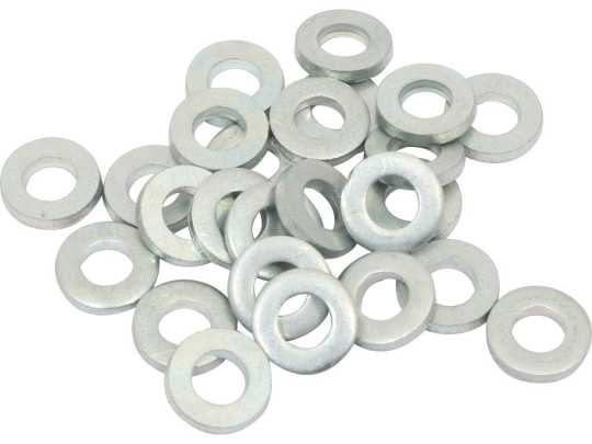 Custom Chrome Steel Washers 1/4" x 1/2" (25)  - 92-4436