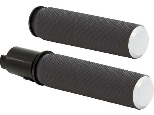 Arlen Ness Arlen Ness Knurled Fusion Grips chrome  - 92-9981