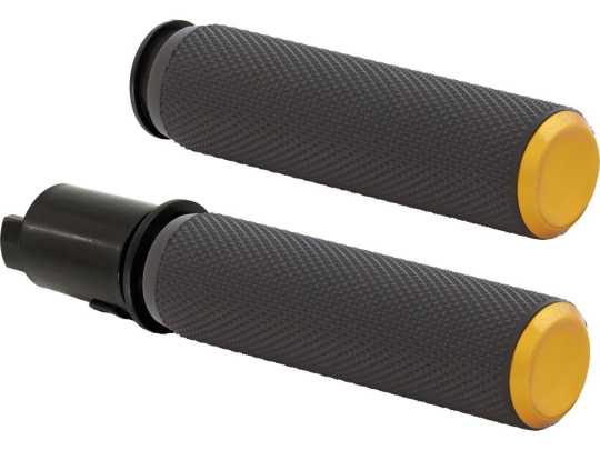 Arlen Ness Arlen Ness Knurled Fusion Grips gold  - 92-9983