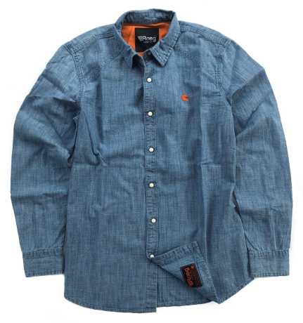 Roeg Roeg Bear Premium Denim Shirt hellblau  - 920237V