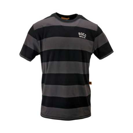 Roeg Roeg Cody Striped T-Shirt Black/Grey  - 920348V