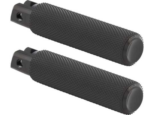 Arlen Ness Arlen Ness Knurled Rider Footpegs, Black  - 93-0219