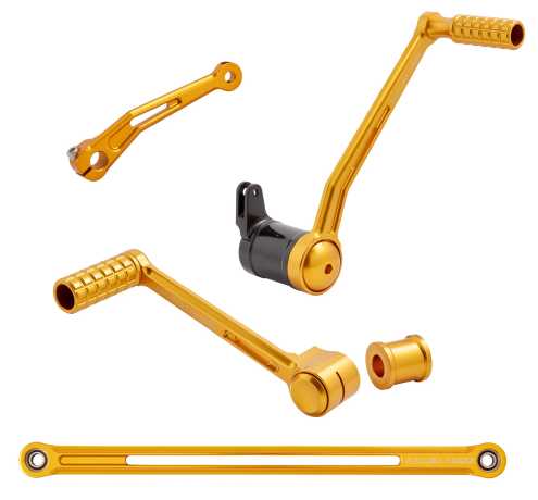 Arlen Ness Speedliner Solo Foot Control Kit gold 