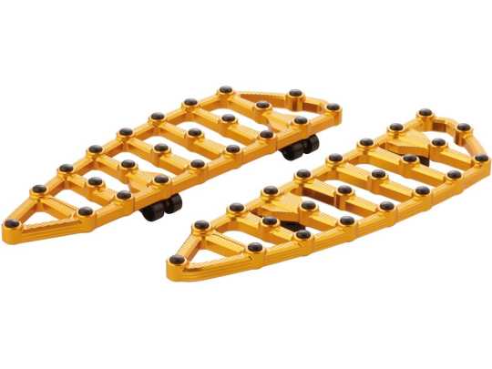 Arlen Ness Arlen Ness MX Rider Floorboards gold  - 93-0234