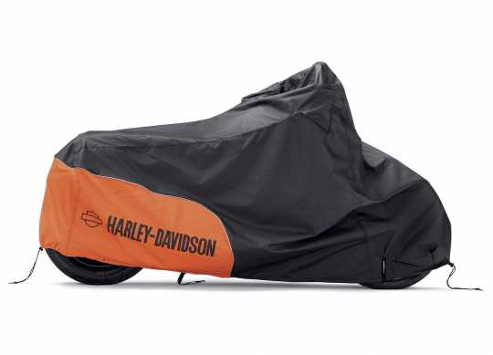 Indoor/Outdoor Motorcycle Cover, orange & black 