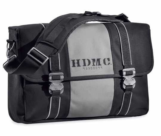 HDMC Messenger Bag, black & silver 