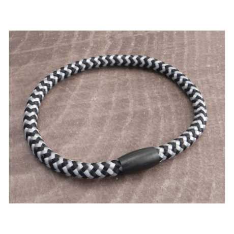 Amigaz Bracelet Zebra Nylon Cord & magnetic Clasp 