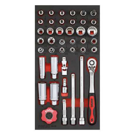 Sonic Equipment Sonic 3/8" Drive Socket Set 41-Pieces  - 951868