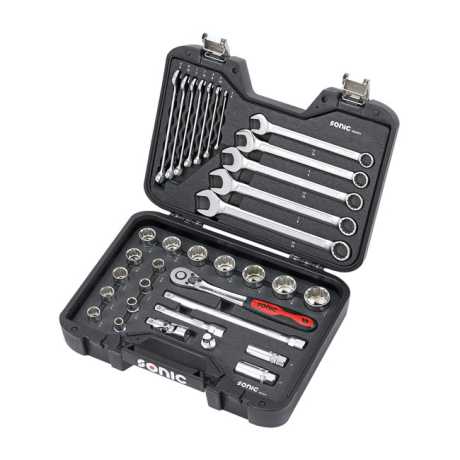 Sonic 1/2'' Socket/Wrench Combination Set 34-Piece 