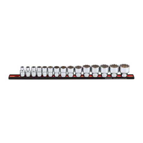 Sonic Equipment Sonic Socket Set 1/2" On Rail 15-Piece  - 951891