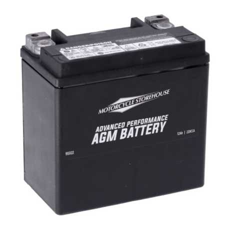 MCS Advance AGM Batterie 12Ah, 200CCA 