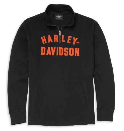 Harley-Davidson Racer Font 1/4-Zip Pullover schwarz 2XL