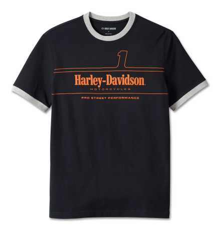 Harley-Davidson T-Shirt #1 Racing Ringer schwarz 
