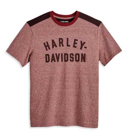 Harley-Davidson men´s T-Shirt Staple Dark Orange Colorblocked 