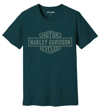 Harley-Davidson T-Shirt Bar & Shield teal blue 