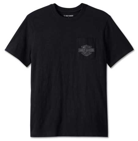 Harley-Davidson T-Shirt Bar & Shield 3D Pocket schwarz 