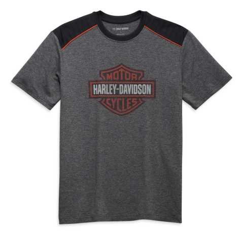 Harley-Davidson men´s T-Shirt Bar & Shield Performance grey/black 