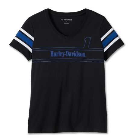 Harley-Davidson Damen T-Shirt #1 Racing schwarz 