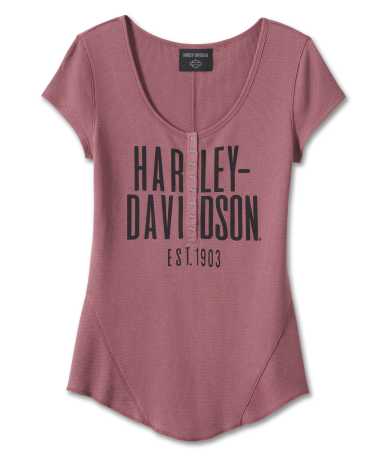 Harley-Davidson women´s Henley Knit Top Cali berry 