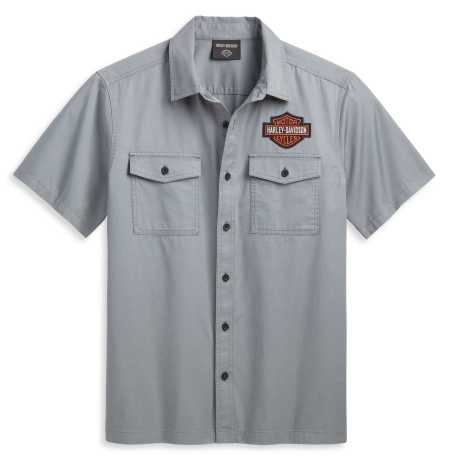 Harley-Davidson Shirt shortsleeve Bar & Shield greyblue 