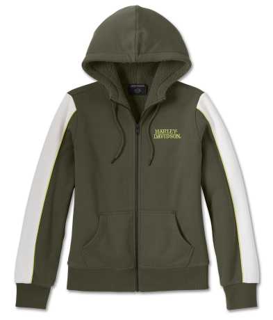 Harley-Davidson women´s Zip Hoodie Willie G Sherpa Lined Green 