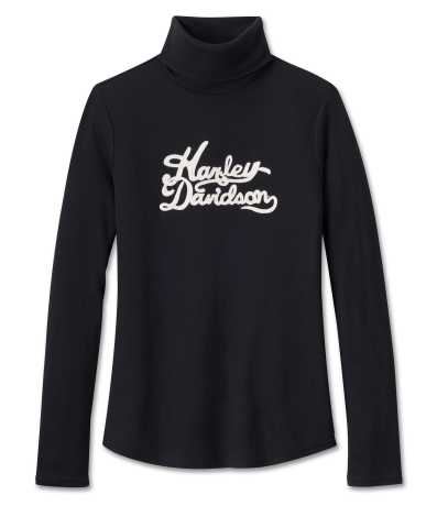 Harley-Davidson women´s Turtleneck Superstar Milwaukee Rib Black 