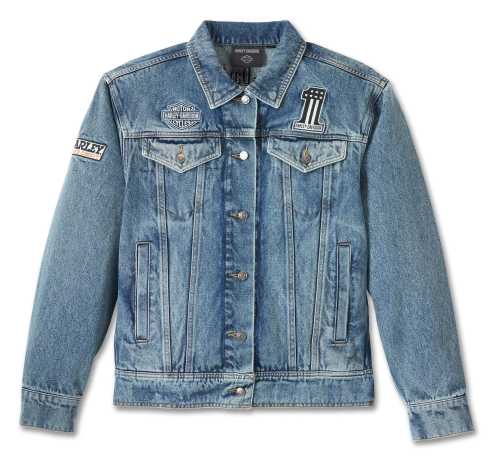 Harley-Davidson women´s Denim Jacket Powerslide Oversized blue 