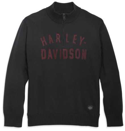 Harley-Davidson 1/4 Zip Sweater Staple schwarz M