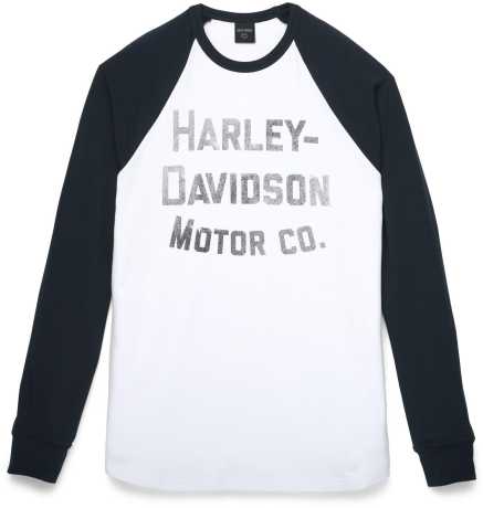 H-D Motorclothes Harley-Davidson Raglan Longsleeve Classic Amplifier schwarz/weiß  - 96323-22VM