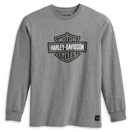 Harley-Davidson Longsleeve Bar & Shield heather grey 